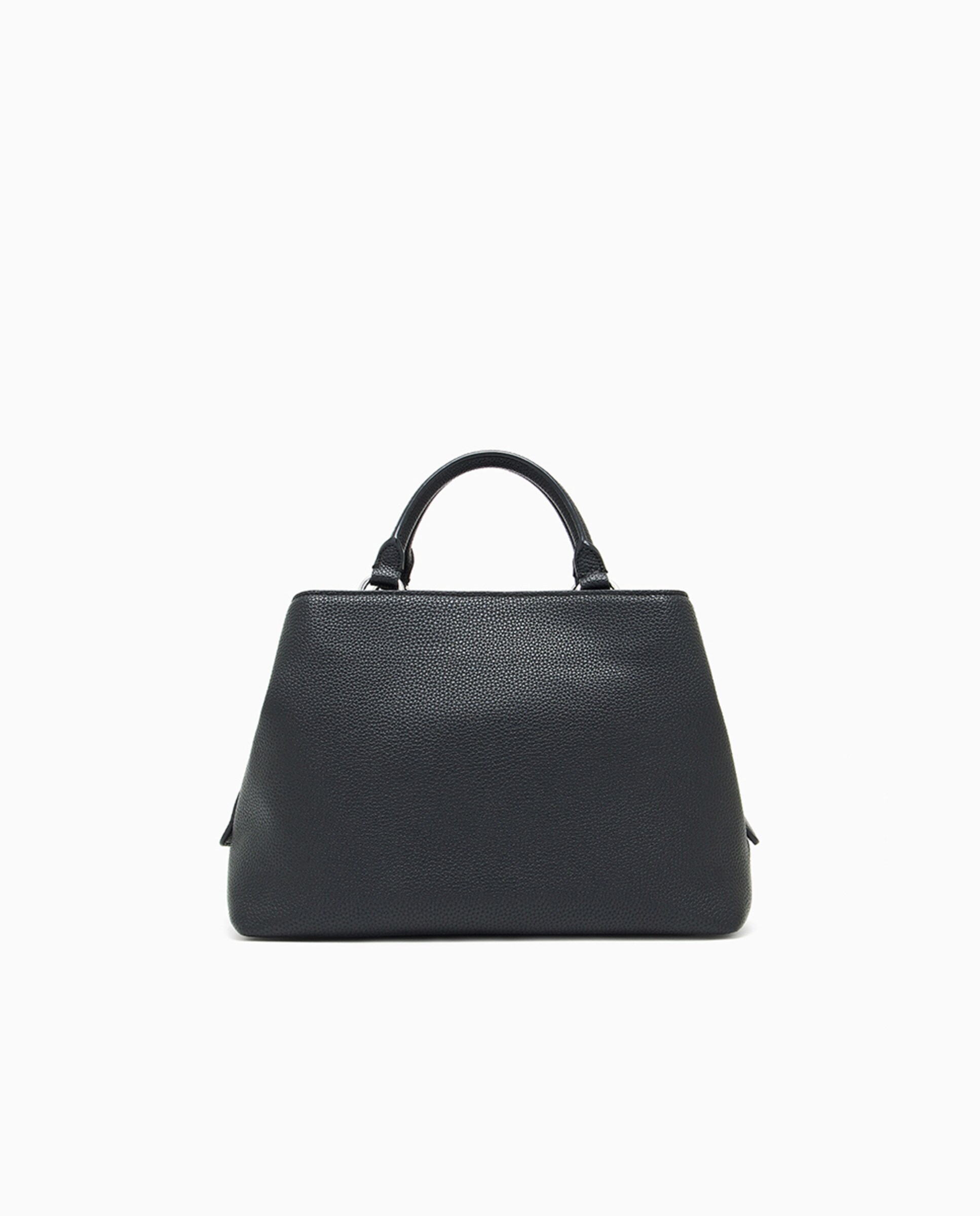Mala Tipo Tote com Alças de Mão e Alça Comprida Personalizada Preto-2