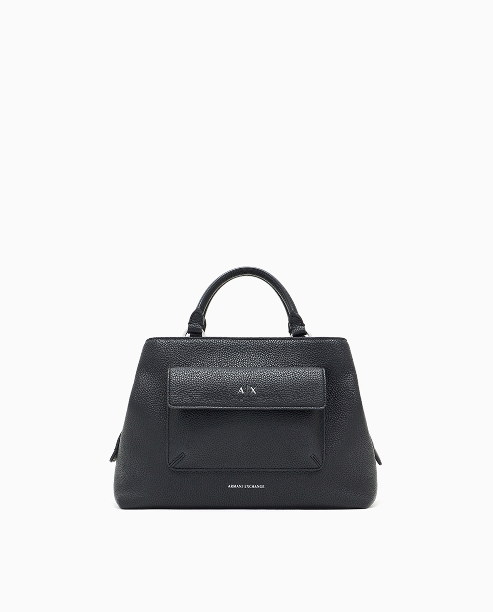 Mala Tipo Tote com Alças de Mão e Alça Comprida Personalizada Preto-1