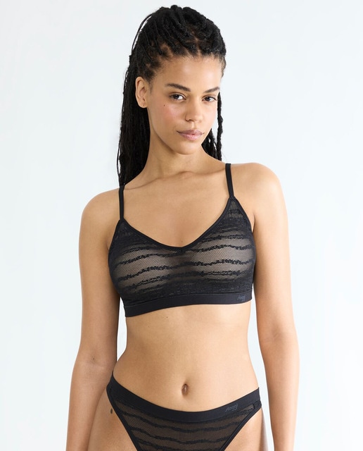 Imagem 0 de Soutien Push-Up de Renda Plano