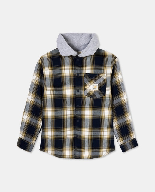 Imagem 0 de Sobrecamisa de Manga Comprida com Capuz