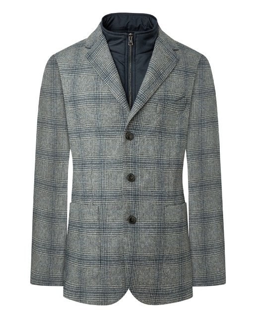 Imagen 0 de Chaqueta de traje Príncipe de Gales con interior desmontable