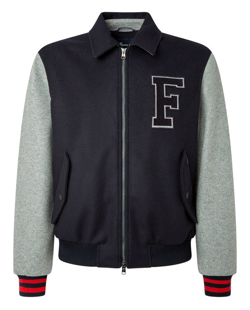 Imagen 0 de Cazadora de hombre Varsity con parche F