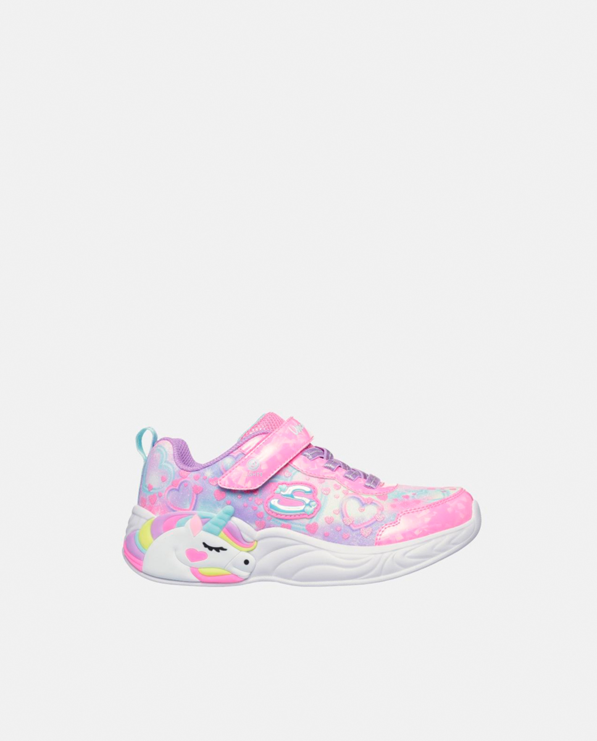 Sapatilhas com Luzes Rosa-claro-1