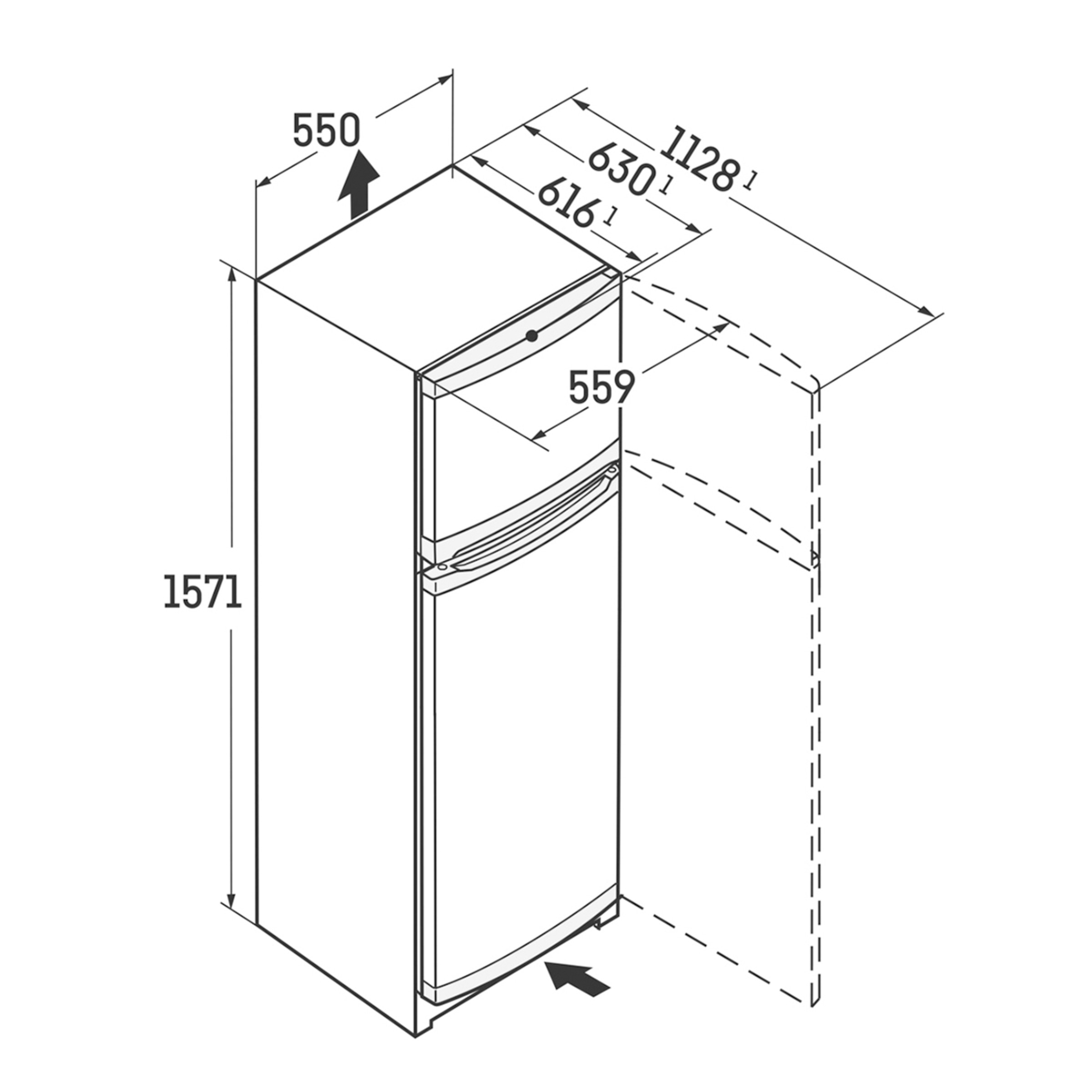 Frigorífico de 2 Portas Liebherr CTele 2931 SmartFrost e de 157 cm - Inox Inox-2