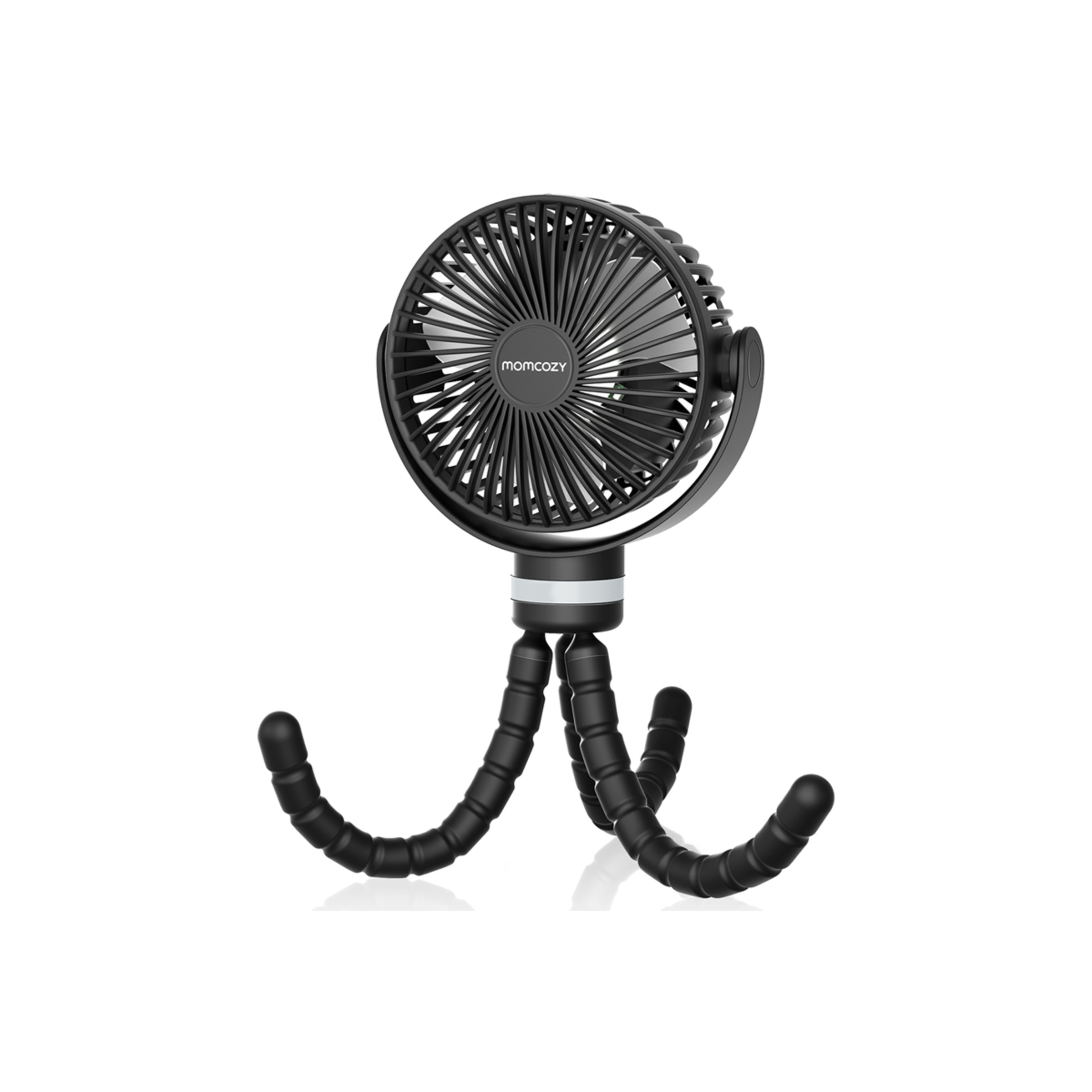 Ventilador portátil Momcozy para cochecito o silla paseo Negro-1