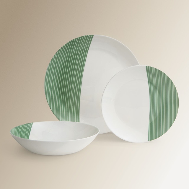 Imagen 0 de Vajilla de 12 piezas de vidrio Junco Basics El Corte Inglés