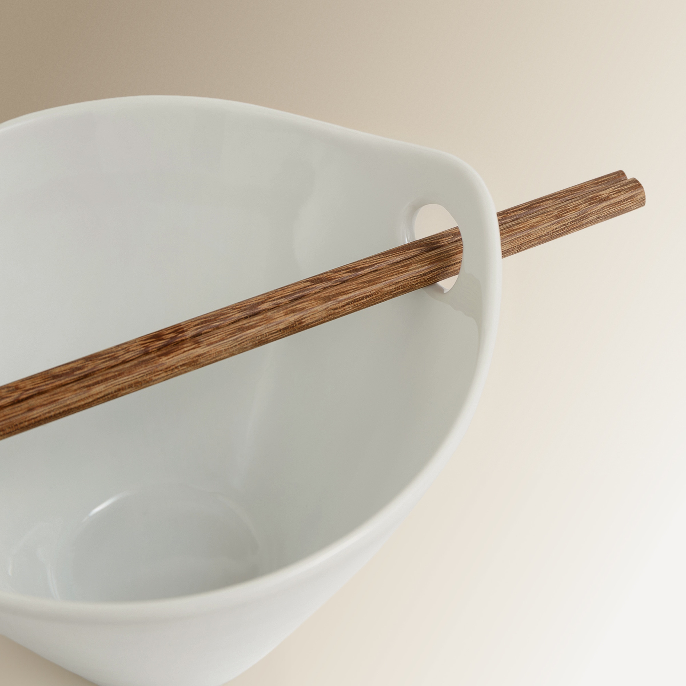 Tigela de Ramen com Pauzinhos Universal Branco-2