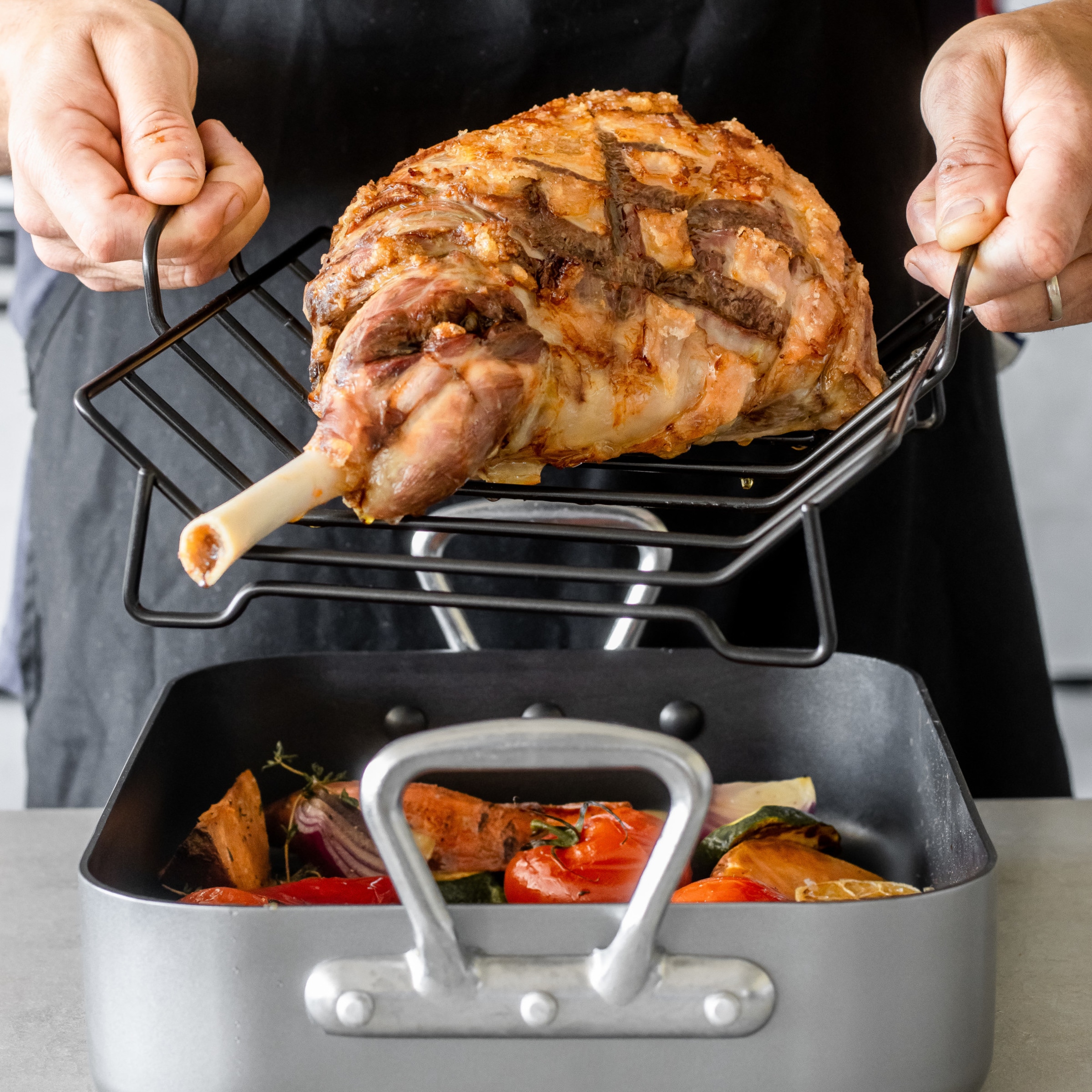 Bandeja Roast MasterClass Gris-2
