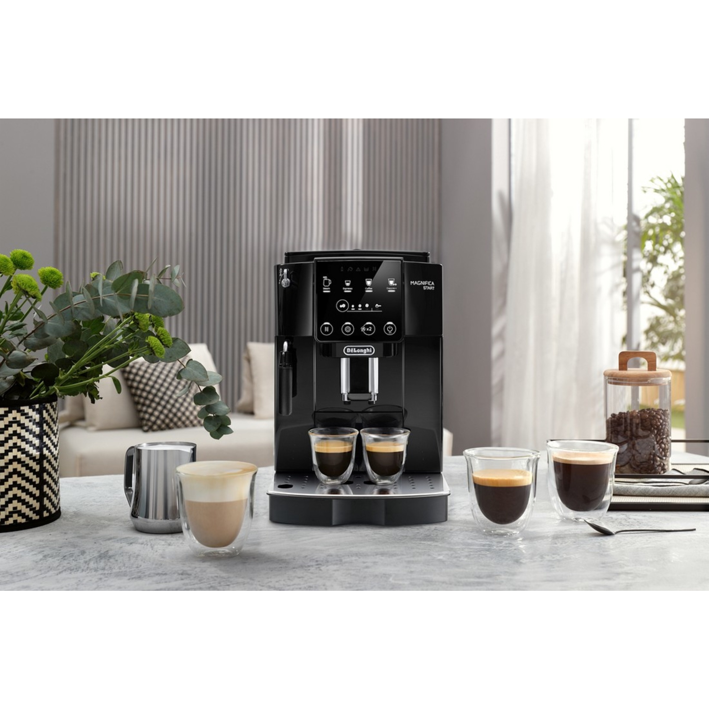 Máquina de Café Expresso Automática De'Longhi Magnifica Start ECAM220.21.B Moinho Incorporado de 1450 W, de 15 bar e de 13 Níveis de Moagem - Preto Preto-5
