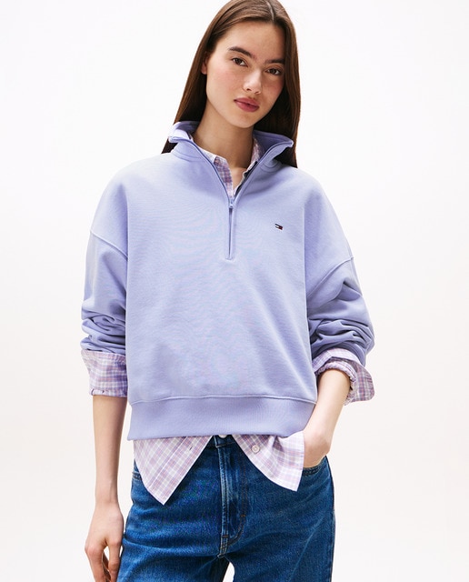 Imagem 0 de Sweatshirt Boxy Fit com Fecho de Correr