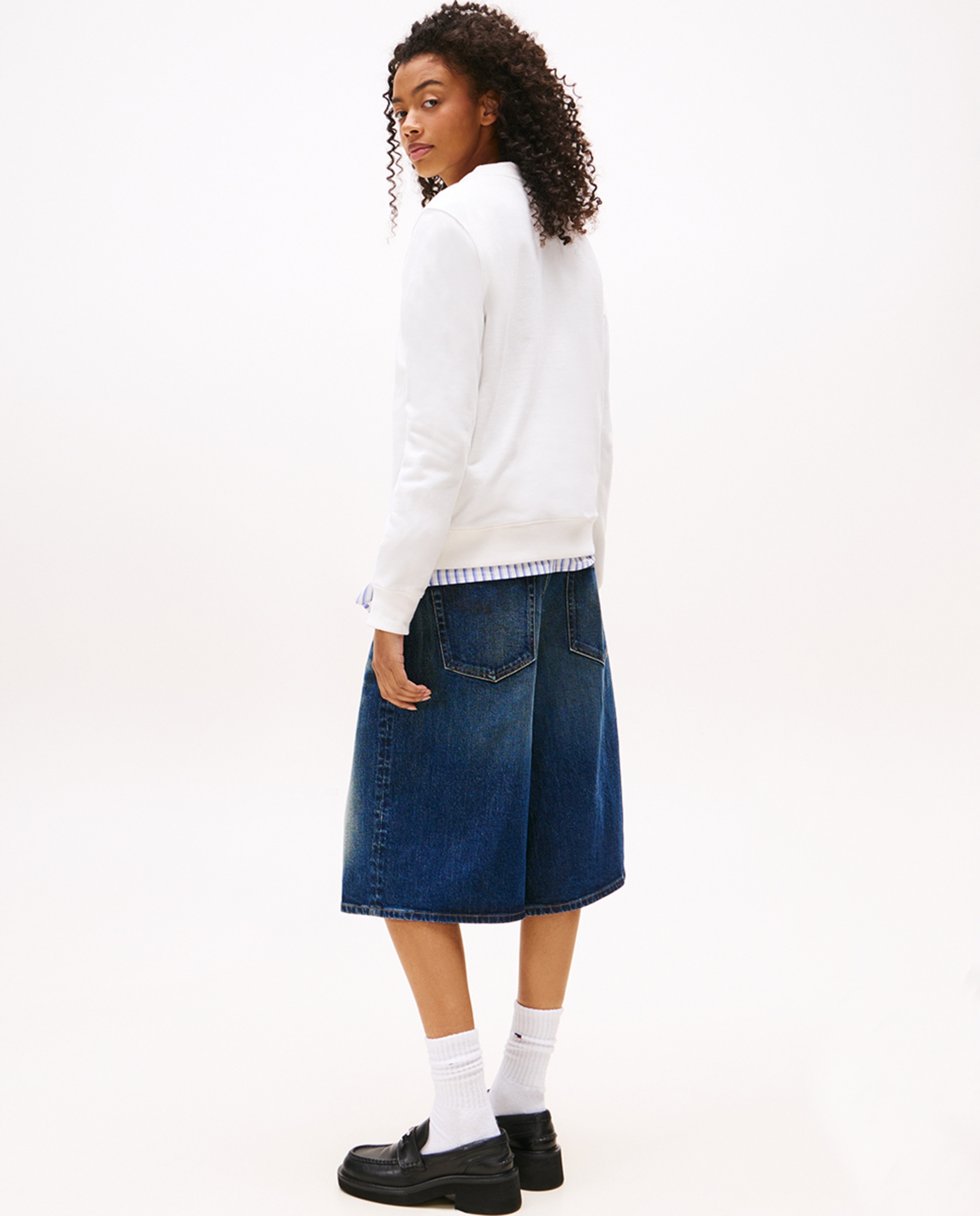 Sweatshirt com logótipo estampado e fit regular Cru-2