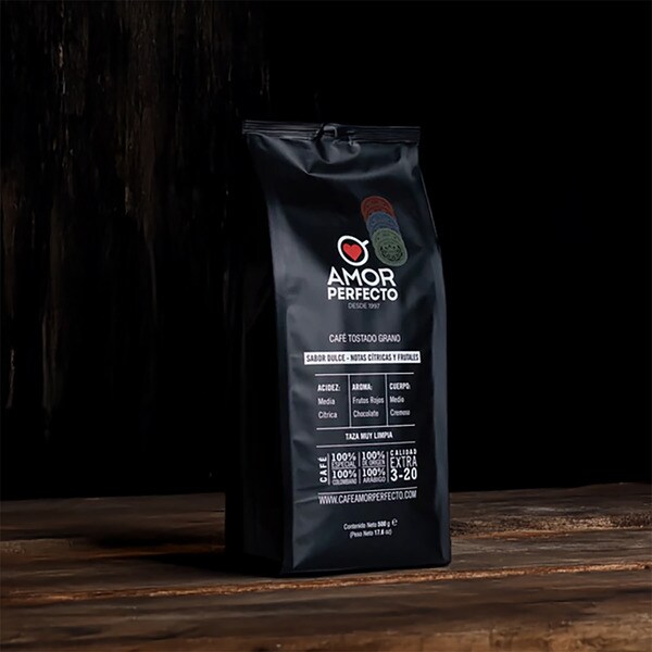 Röstkaffeebohnen 100% Kolumbien 100% Arabica Paket 250 g süßer Geschmack mit Zitrus- und Fruchtnoten