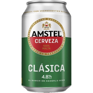 cerveza rubia clásica lata 33 cl - Amstel