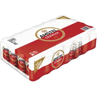 cerveza rubia 100% Malta pack 28 latas 33 cl - Amstel
