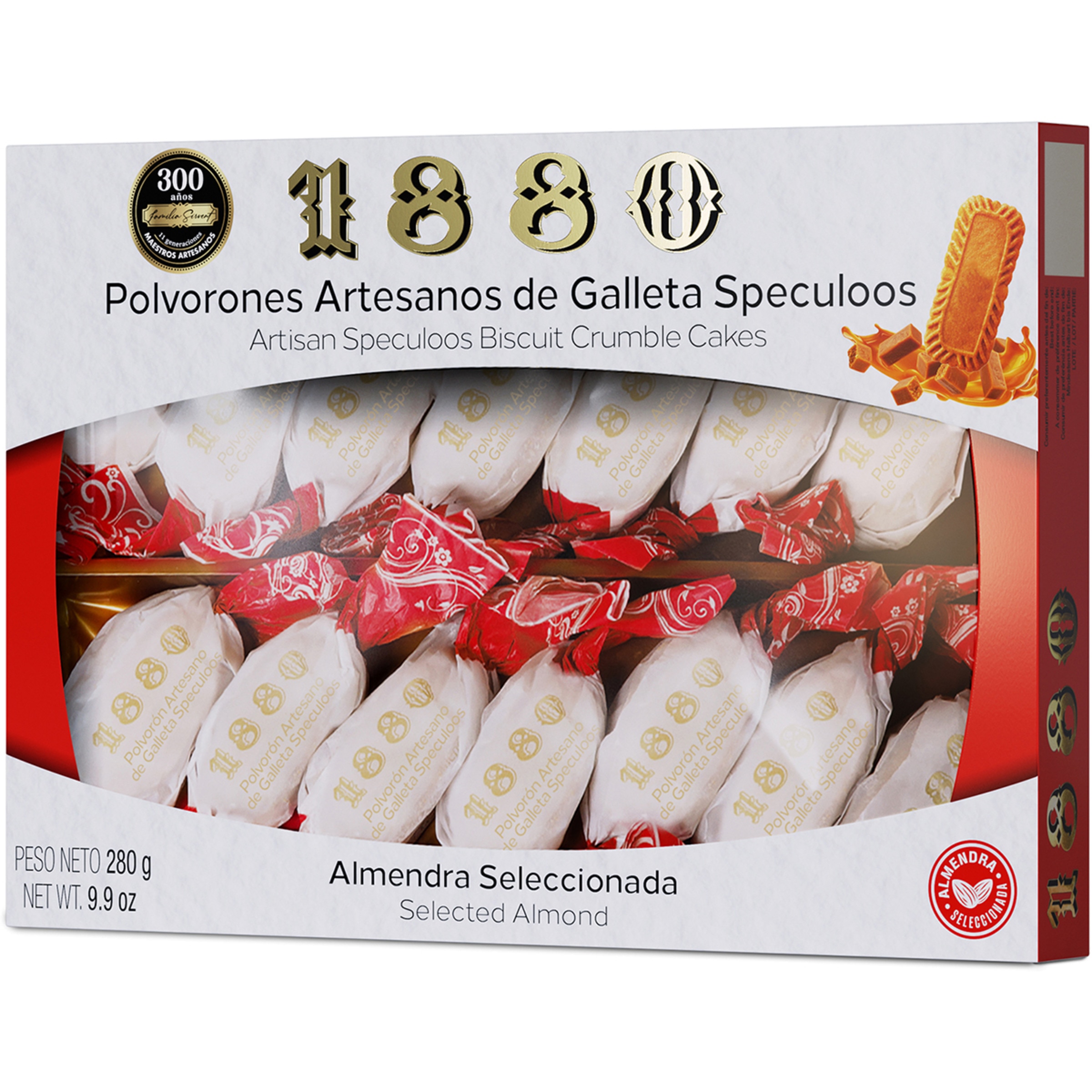polvorones artesanos de galleta Speculoos Calidad Suprema estuche 280 g