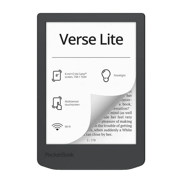 Imagem 0 de e-Reader PocketBook Verse Lite Ink Carta™ de 6" - Midnight Grey