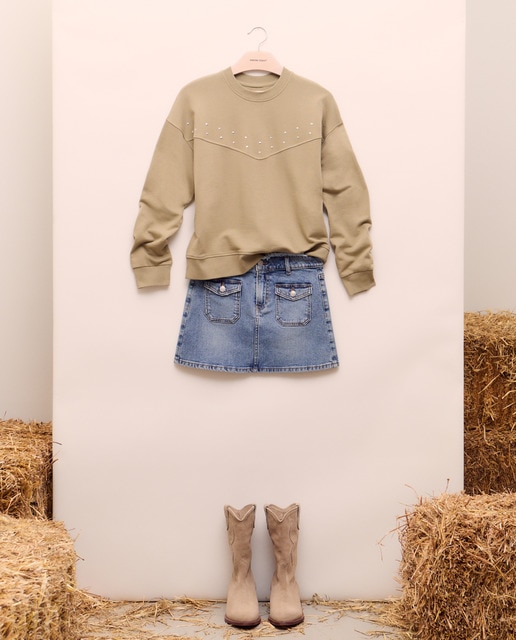 Imagem 0 de Sweatshirt de Manga Comprida com Efeito de Lavagem