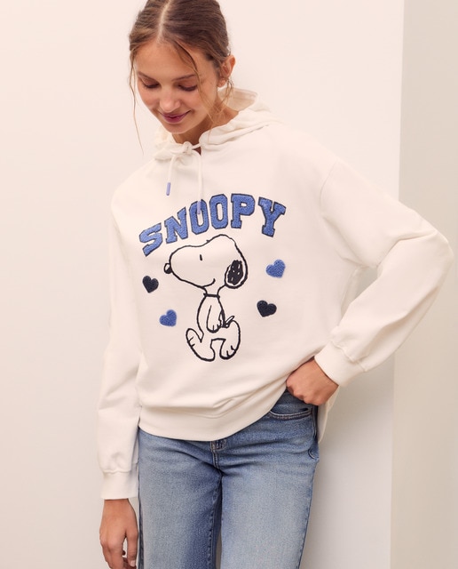 Imagem 0 de Sweatshirt Fechada com Capuz Snoopy