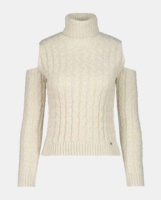 Imagem 0 de Camisola de Malha de Gola Cisne com Cut Out e Malha do Cabo