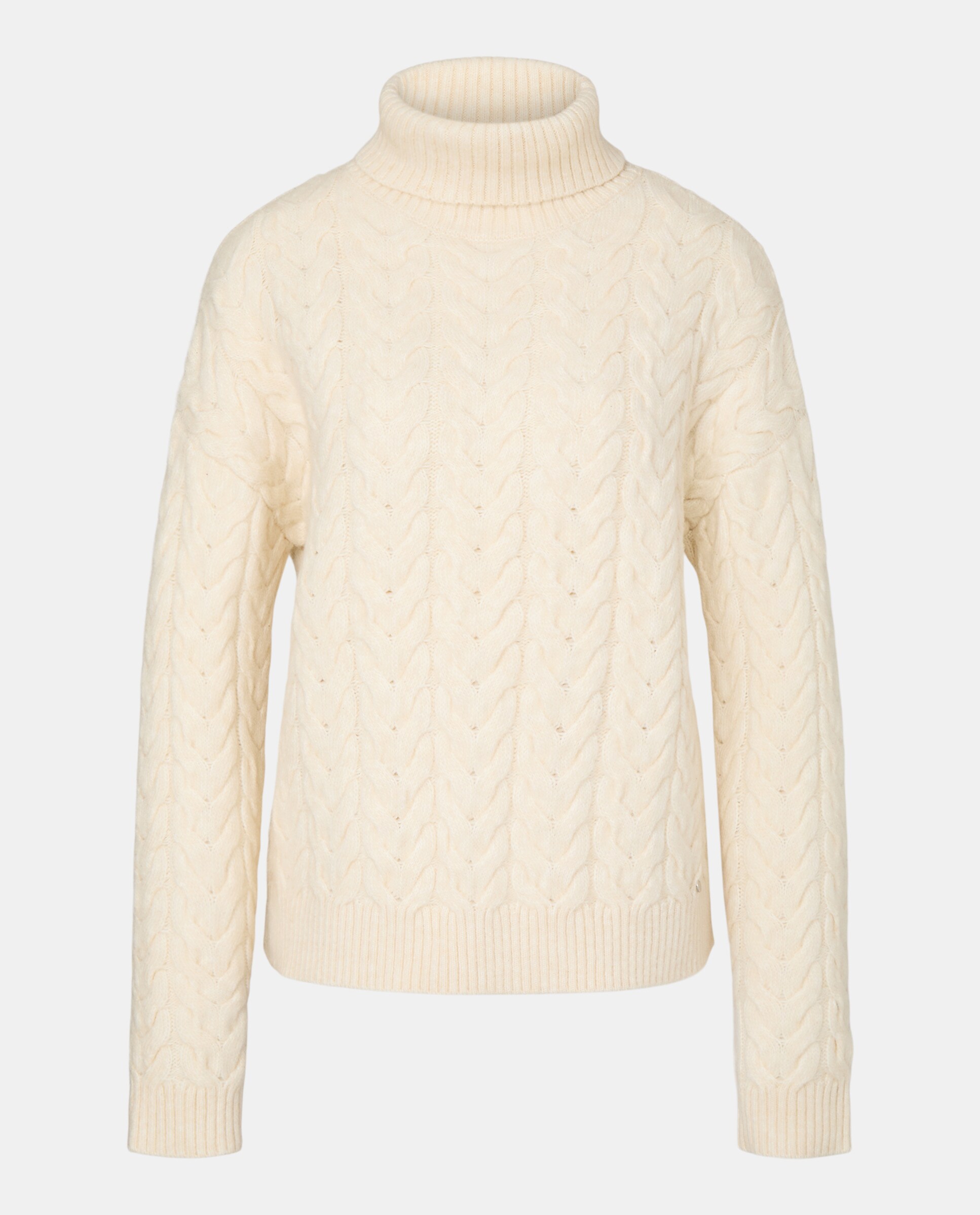 Camisola de Malha do Cabo com Gola Cisne 120 Cru-4