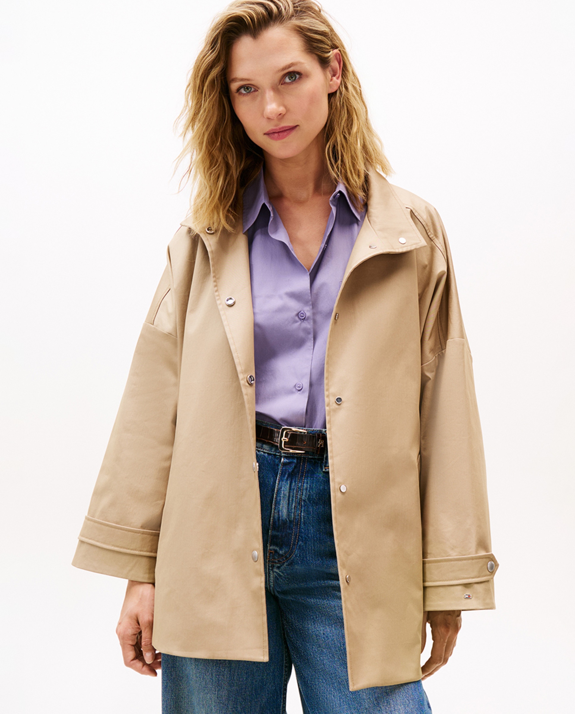 Gabardine Relaxed Bege-1