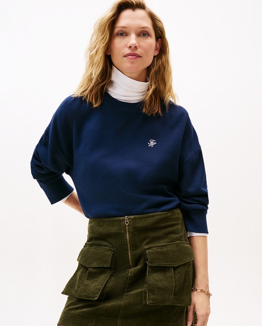 Imagem 0 de Sweatshirt de Piqué com Iniciais TH Bordadas