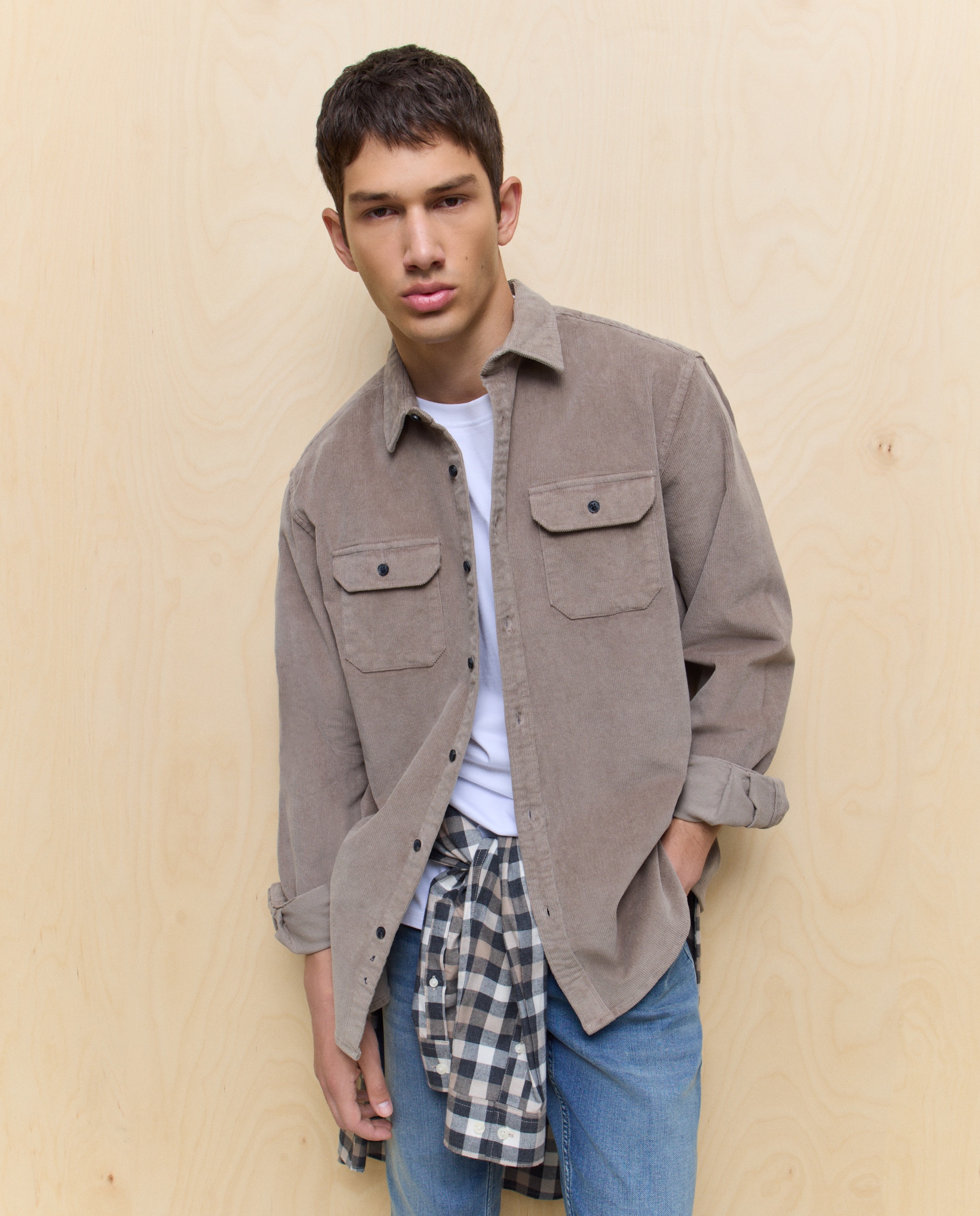 Sobrecamisa de Bombazina 730 Camel-1