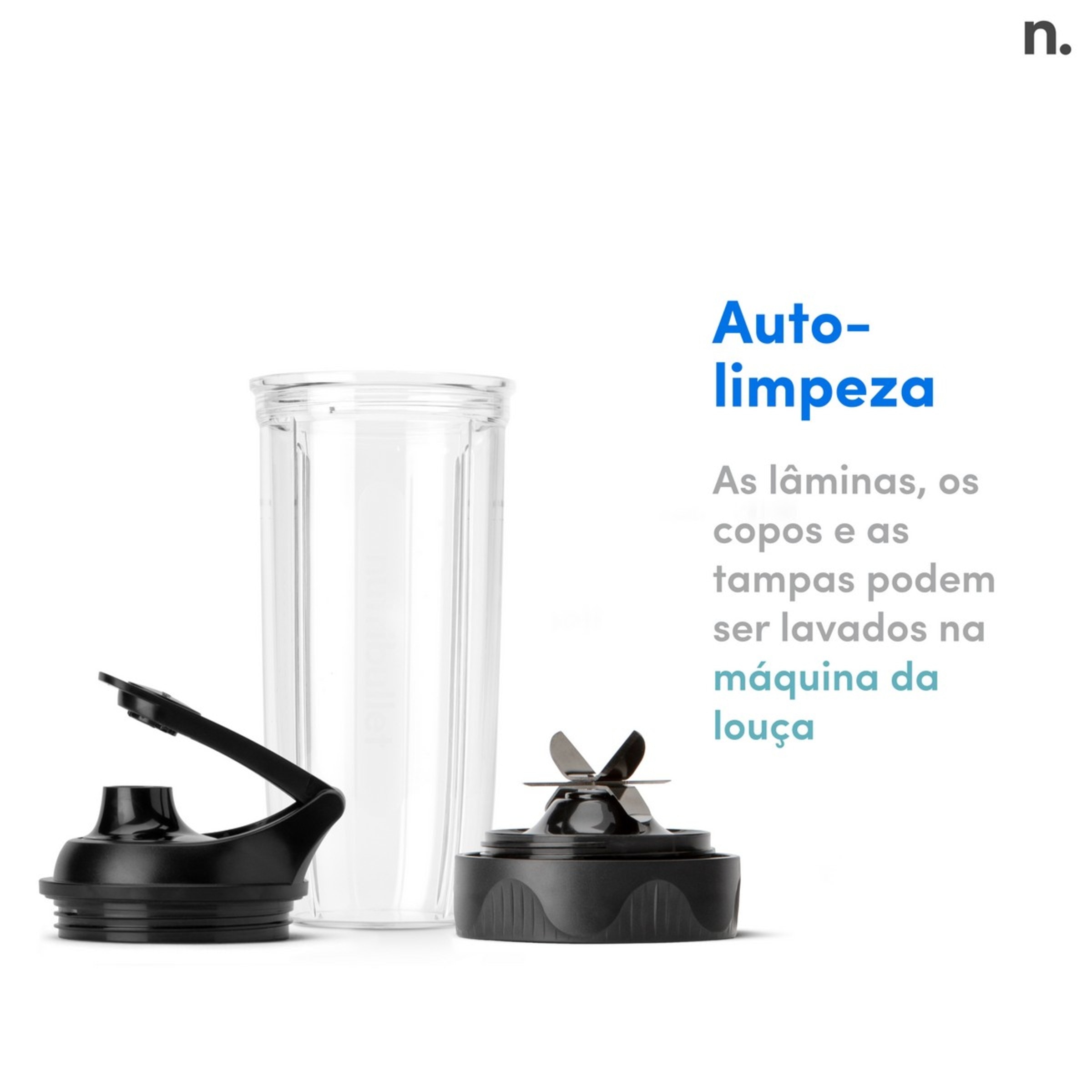 Liquidificador Nutribullet Personal Blender Ultra NB1206DGCC de 1200 W e de 0,9 Litros - Preto Preto-8