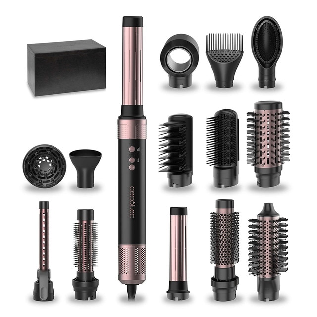 Imagen 0 de Moldeador de pelo Cecotec Bamba CeramicCare 14in1 AirGlam Black
