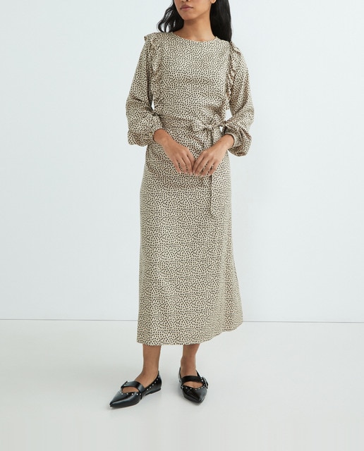 Imagen 0 de Vestido mujer volantes estampado
