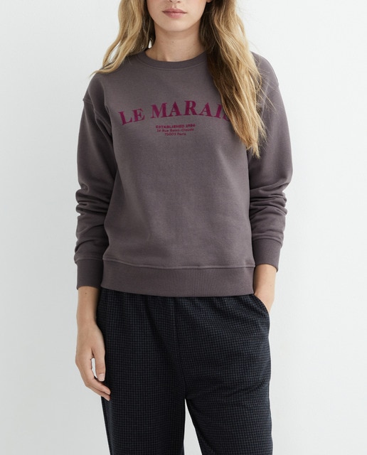 Imagen 0 de Sudadera mujer texto