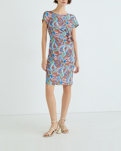 Imagen 0 de Vestido estampado manga corta