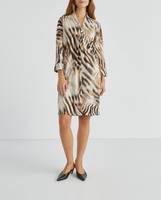 Imagen 0 de Vestido estampado manga larga