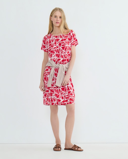 Imagen 0 de Vestido estampado manga corta
