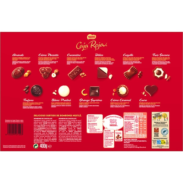 assorted chocolates case 398 g