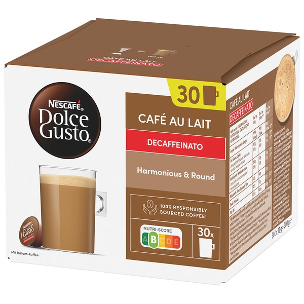 Robusta-Milchkaffe koffeinfrei Behälter 30 Kapseln
