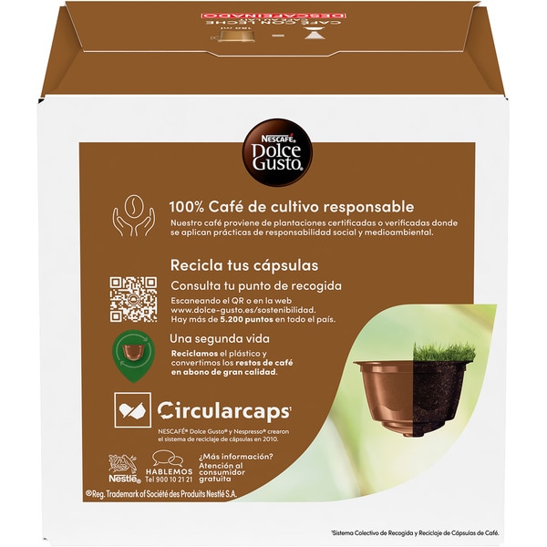 Robusta-Milchkaffe koffeinfrei Behälter 30 Kapseln