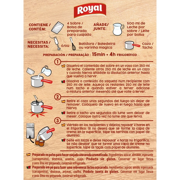 Cuajada-Zubereitung gezuckert 16 Portionen Karton 48 g