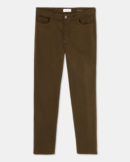 Imagen 0 de Pantalón de pitillo liso de mujer