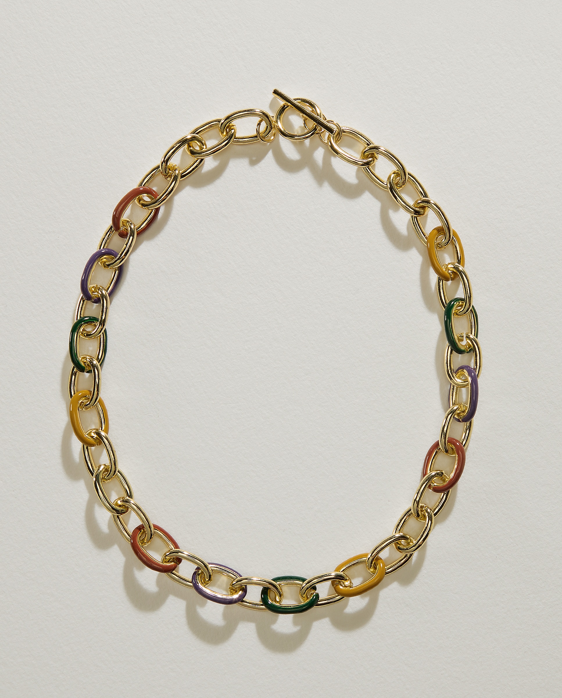 Colar com Elos - Multicolor 390 Ouro-2