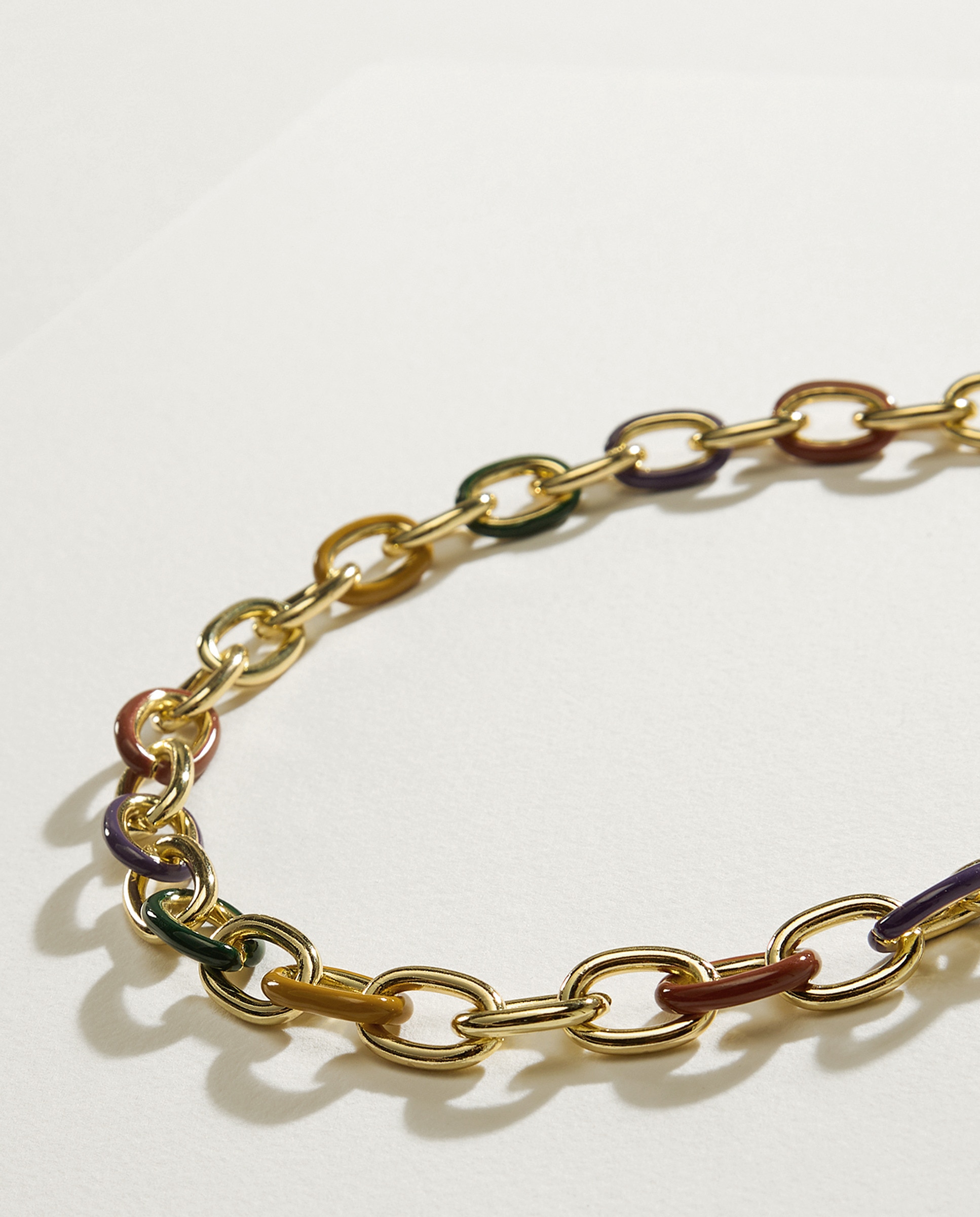 Colar com Elos - Multicolor 390 Ouro-1
