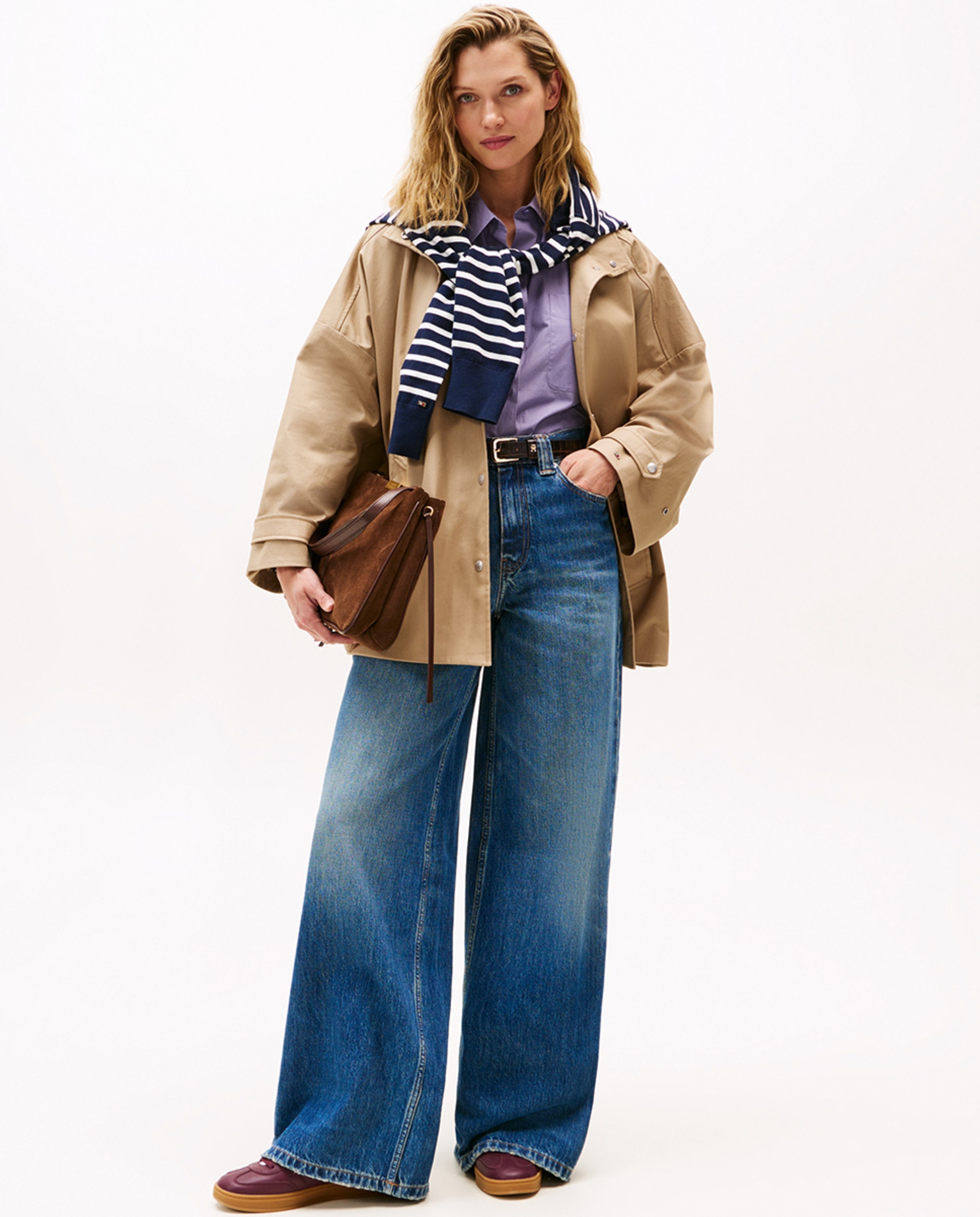 Gabardine Relaxed Bege-6