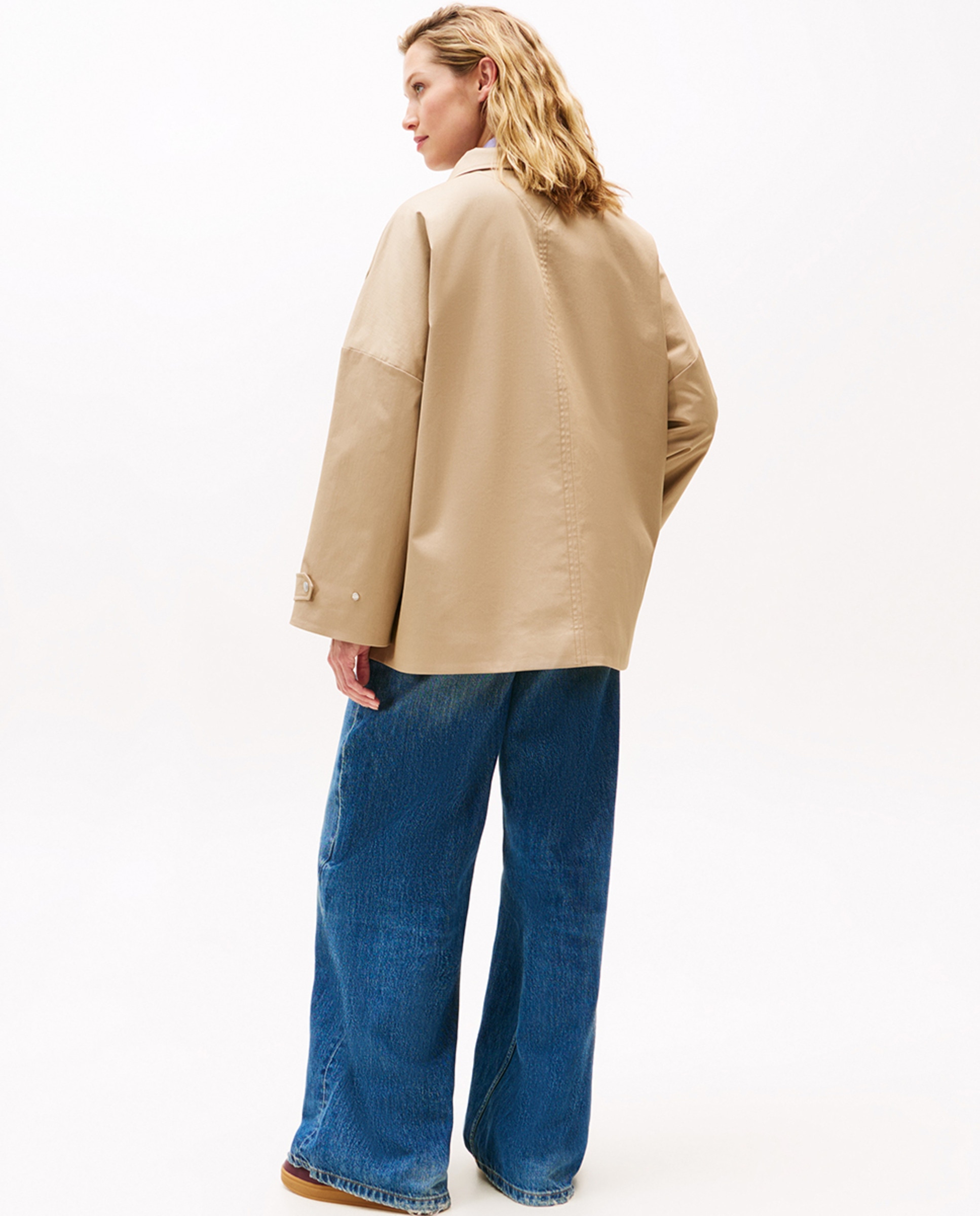Gabardine Relaxed Bege-2