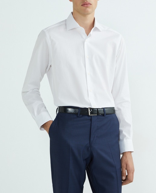Imagen 0 de Camisa vestir de hombre de hombre manga larga estructura otoman