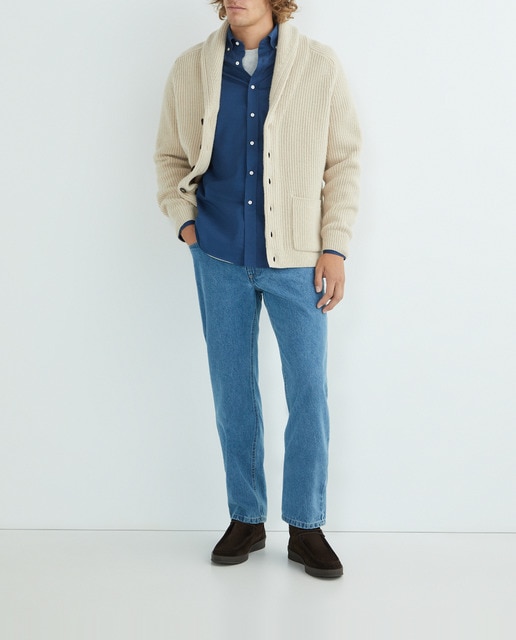 Imagen 0 de Camisa casual de hombre manga larga lisa