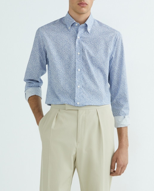 Imagen 0 de Camisa casual de hombre manga larga estampado floral