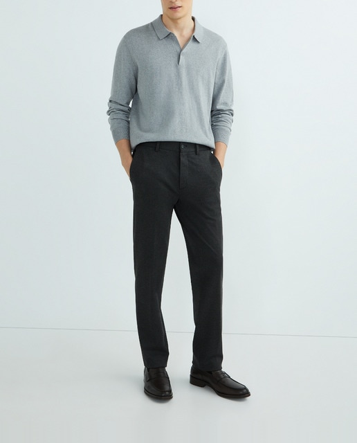 Imagen 0 de Pantalón hombre custom jogger punto espiga azul marino