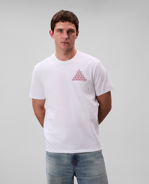 Imagem 0 de T-shirt com Ilustração no Peito e nas Costas