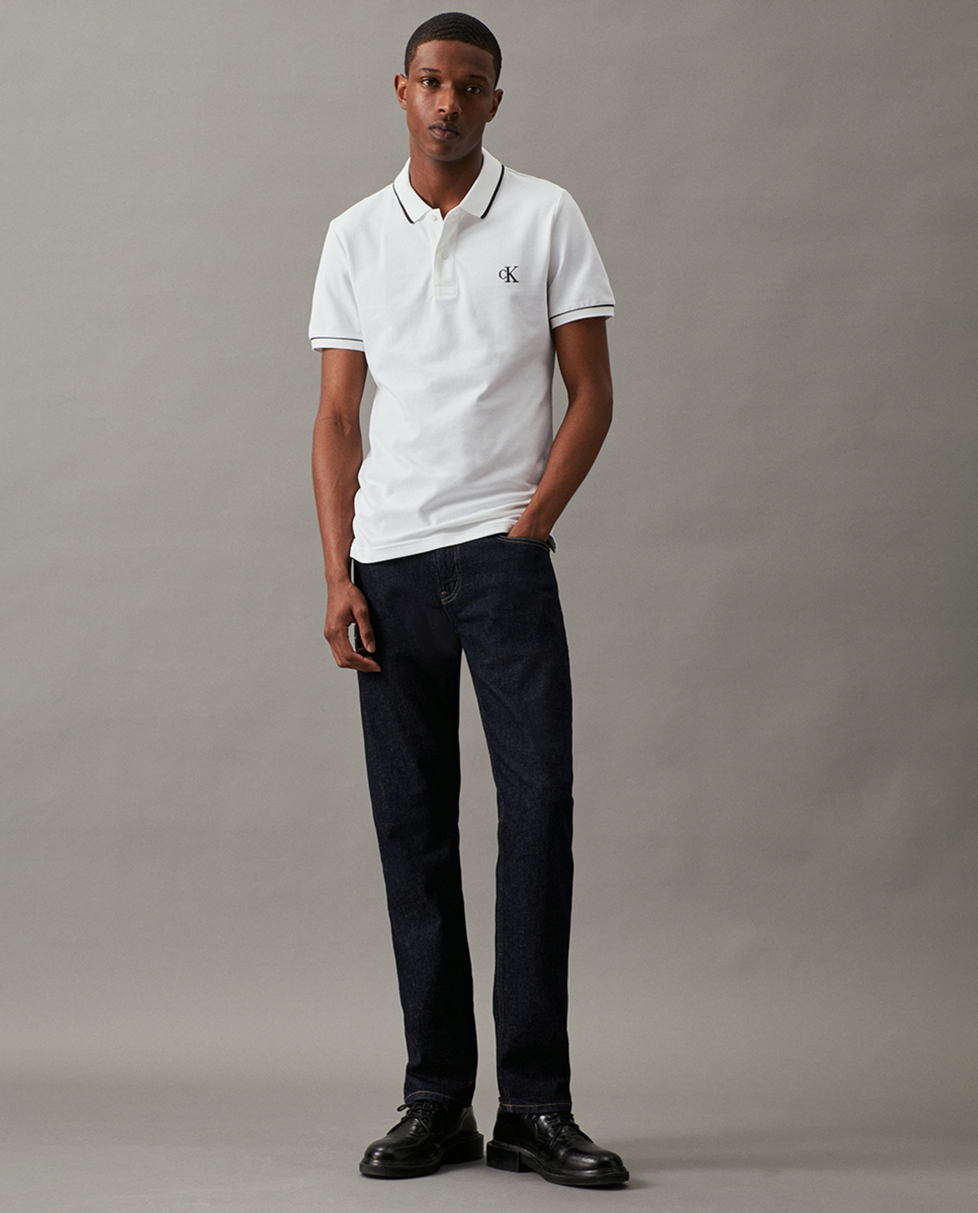 Polo Slim - Branco Branco-6