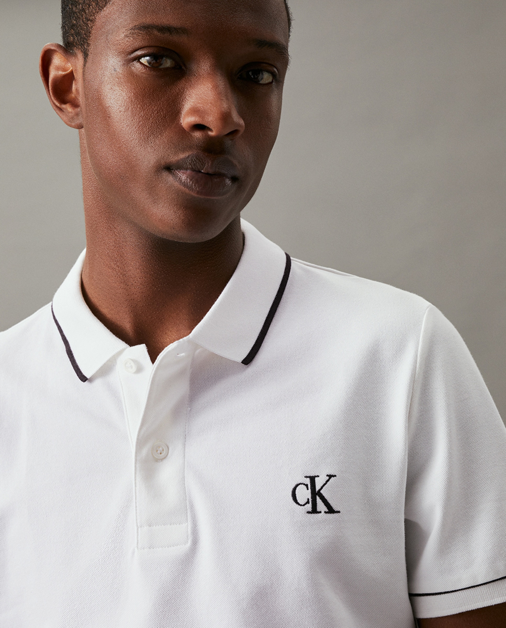 Polo Slim - Branco Branco-3
